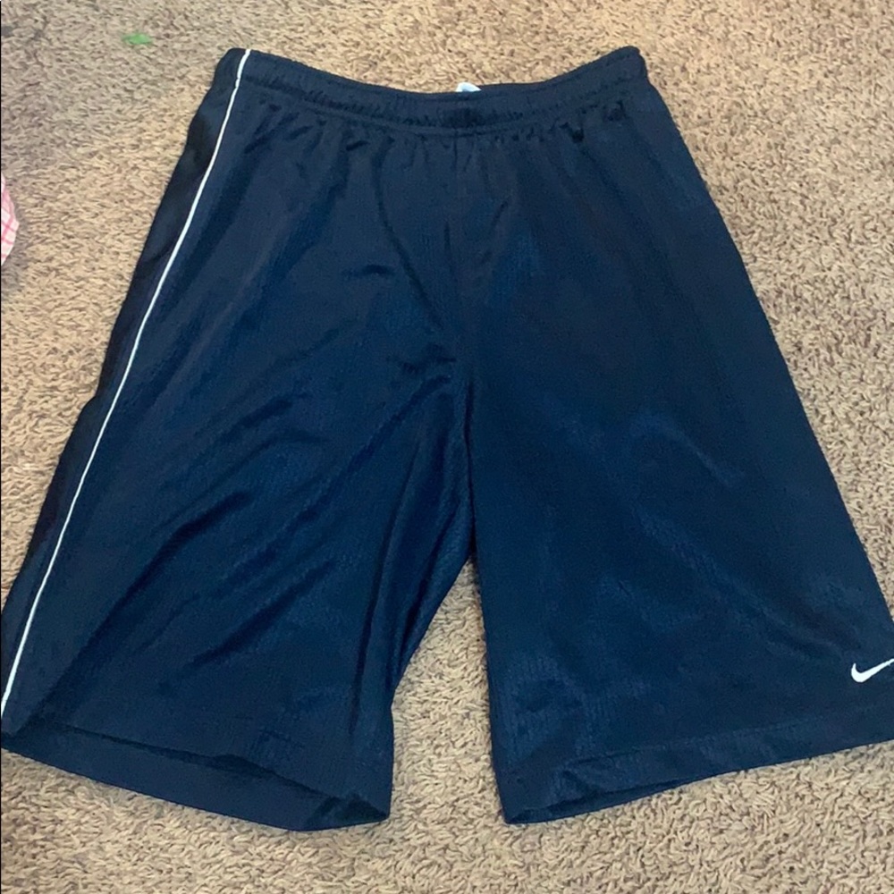 Blue Nike basketball shorts